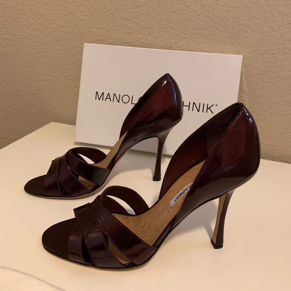 Manolo Blahnik Open Toe Heels
